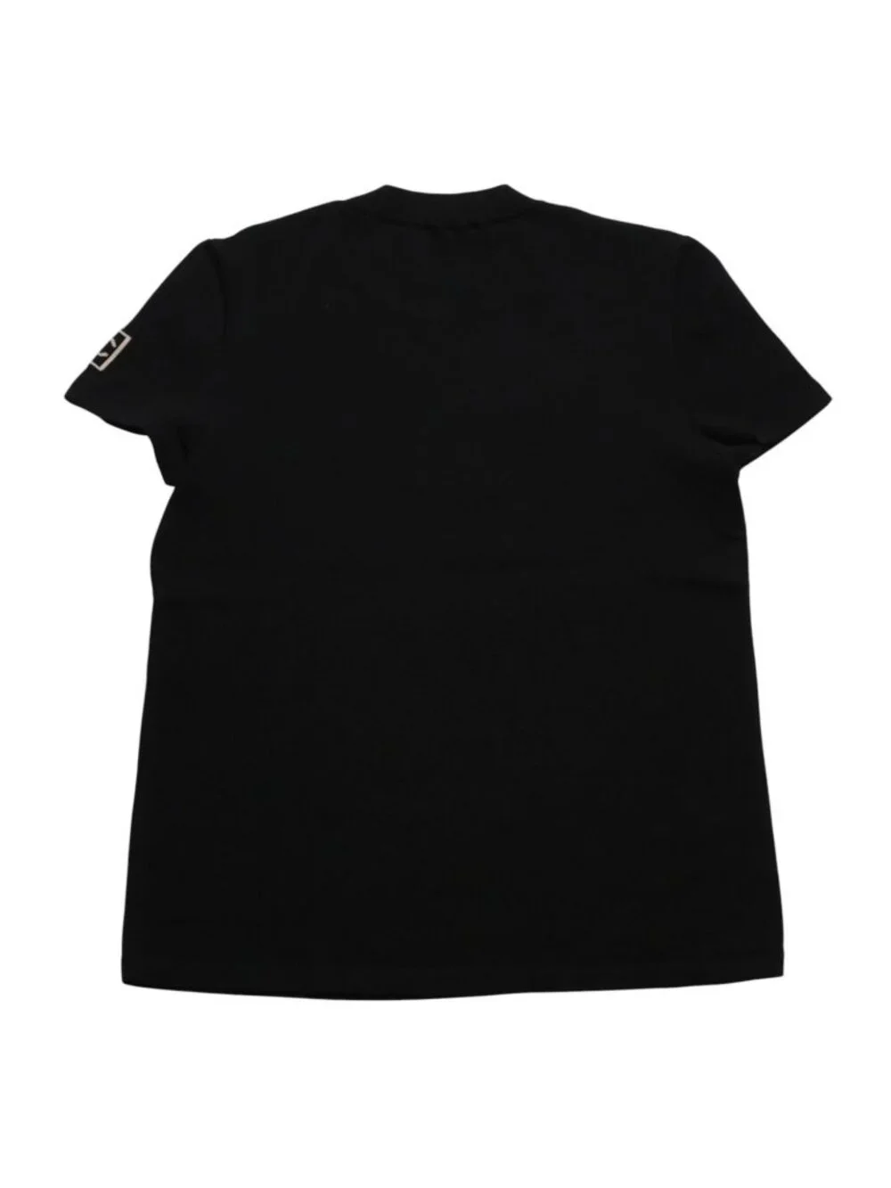 Chanel Knit Short Sleeve Top T-Shirt CC Logo Cotton Black Sweater